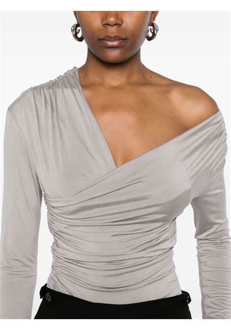 Top trixie con design drappeggiato in grigio The andamane - donna THE ANDAMANE | TM160759ATJV045ARDS